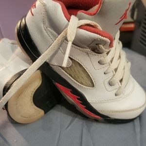 Jordan 5 Fire Red, size toddler 9C